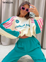 Mia Maison Damen Komplett Set – Sweatshirt & Hose im Cozy Look