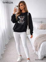 Aszmi Damen Set Zweiteiler mit Sweatshirt und Leggings