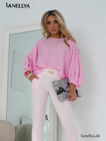 Damen Designer Shirt Pink La Blanche elegante Bluse