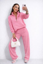 Pink Mania Damen Komplett Set Pink Sweatshirt und Hose