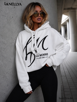 Damen Kapuzen Sweatshirt Weiß La Monne EST 2021