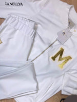 Damen Komplett Set Weiß modern und bequem
