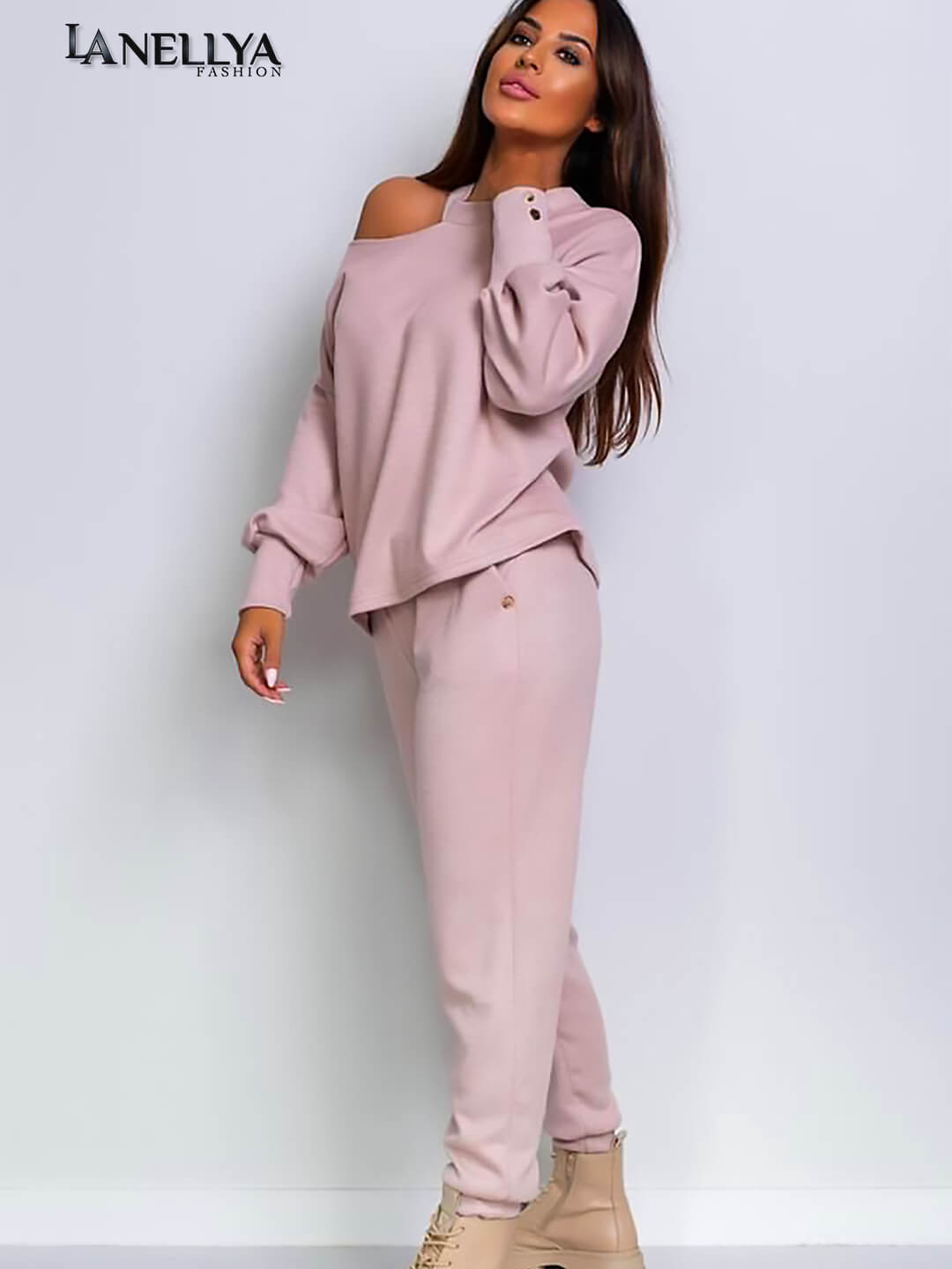 Damen Set Oberteil und Hose – La Blanche Outfit bequem und modern