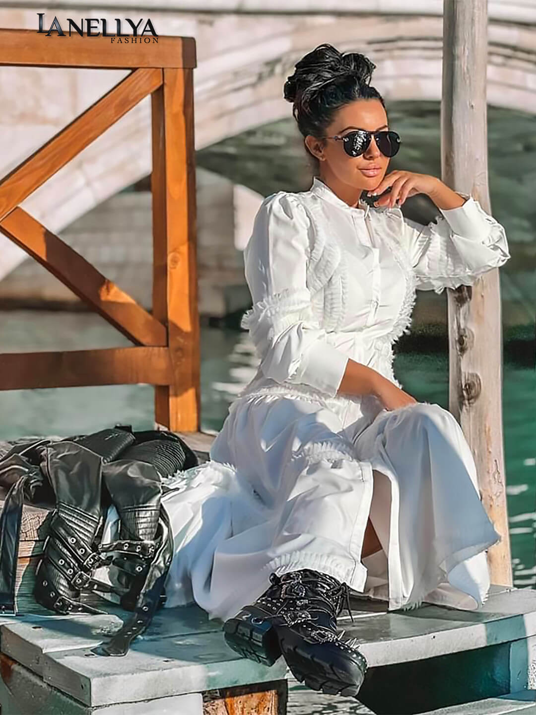 Elegantes Zocco Kleid mit femininen Raffungen