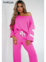 La Blanche Damen Komplett-Set Pink mit Sweatshirt und Hose