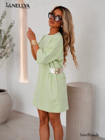 La Blanche Sommerkleid Damen in Mint Größe S bis XL