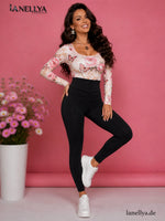 La Diva Scrunch Leggings schwarz moderner Fitness Look