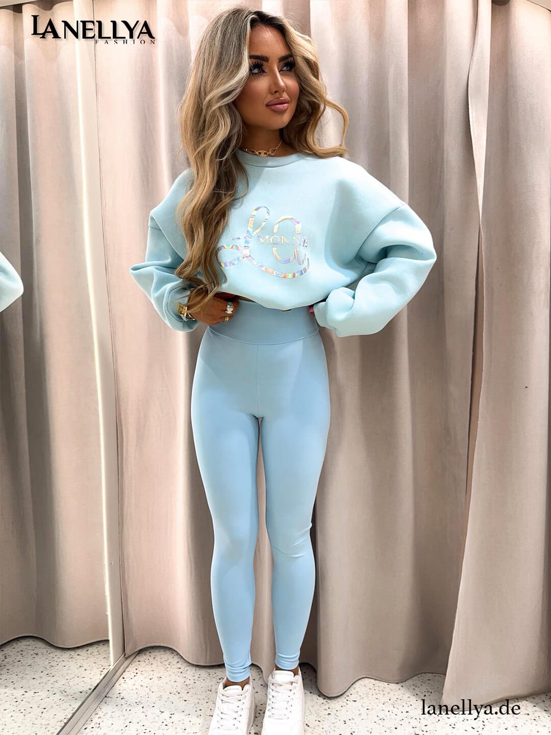 La Monne Damen Outfit Set modern und bequemZweiteiler