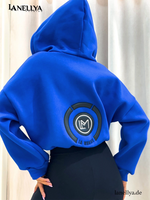 La Monne Hoodie Damen mit Logo – Detailansicht Reißverschluss