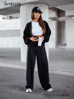 Lil Glam Outfit Damen schwarz stilvoll für Events und City