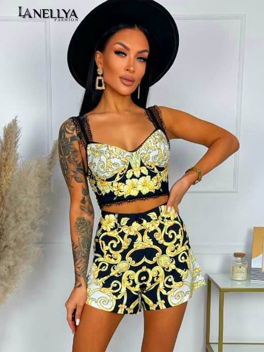Lily Mcbee Sommer Set mit Luxury Muster