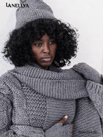 Miss City Winter Set Mütze Schal – getragenes Styling