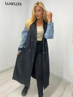 Modischer Paparazzi Mantel für City-Look mit Taschen vorne