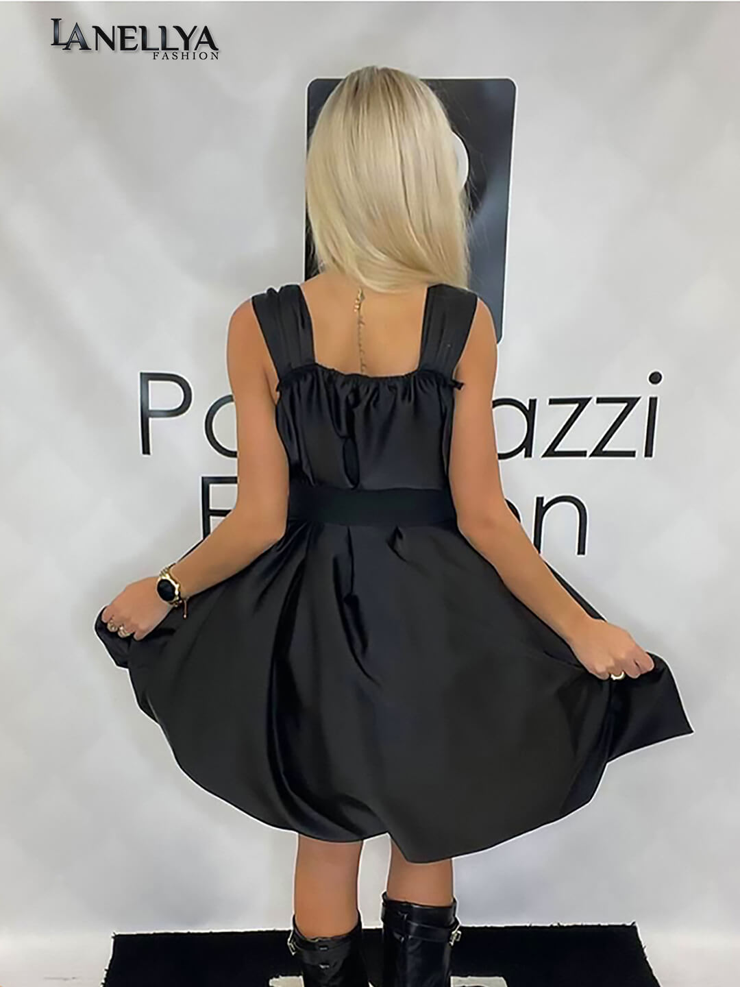 Paparazzi Damen Kleid feminin locker fallend
