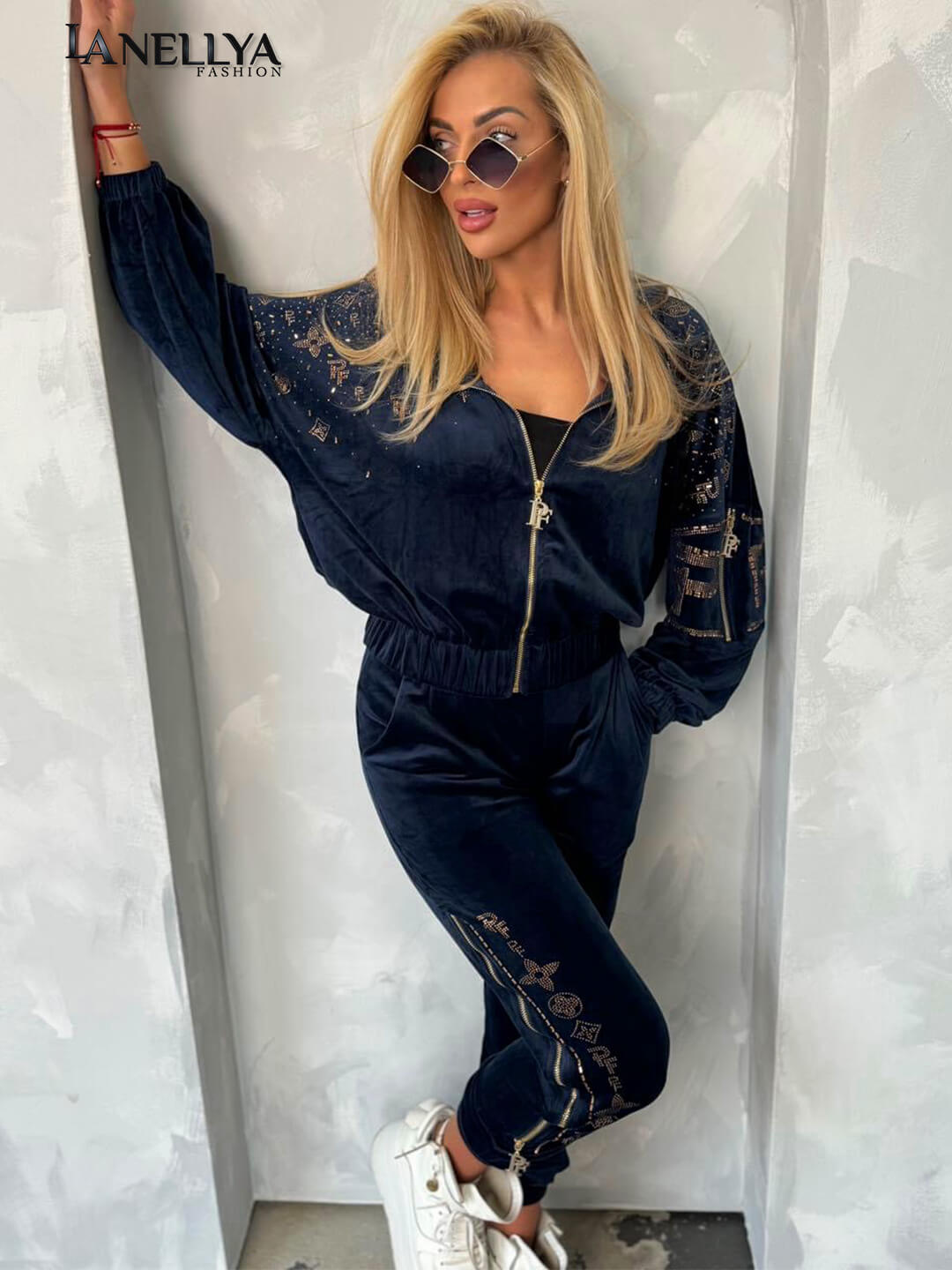 Paparazzi Damen Komplett Set in dunklem Look