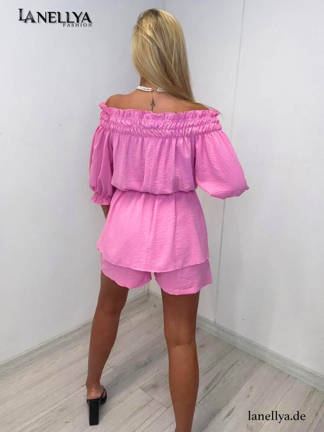 Paparazzi Damen Set Pink glamouröser Sommer Look