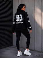 Schwarze Damen Streetstyle Jacke von Gerber Fashion mit Reißverschluss
