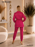 Stylisches 3-teiliges Damen Set Pink für Freizeit und City Looks