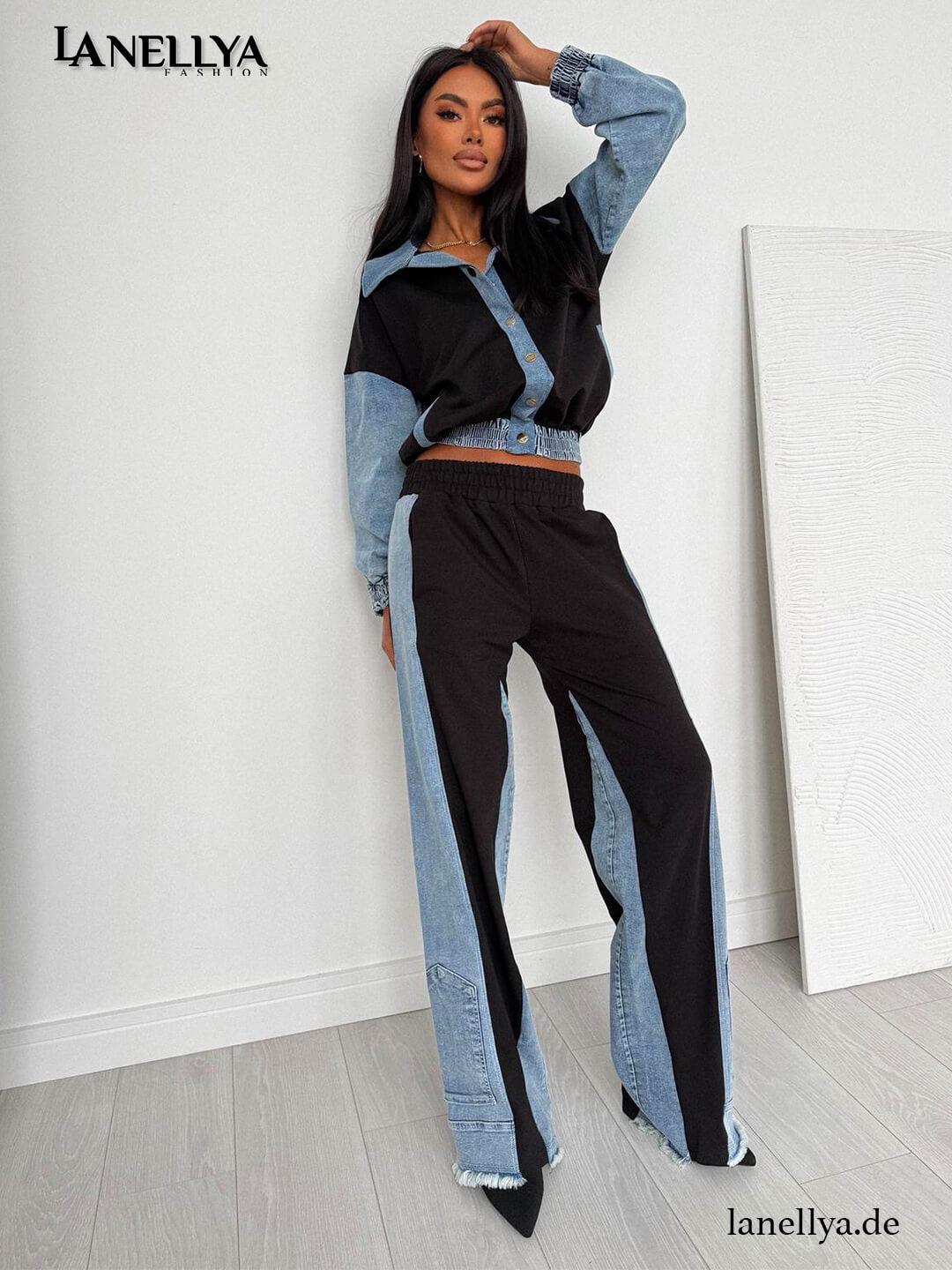 Stylisches Lil Glam Damen Zweiteiler Outfit in moderner Passform