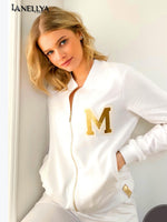 Weißes Damen Set Jacke und Hose – MMK Komplett-Set Lanellya