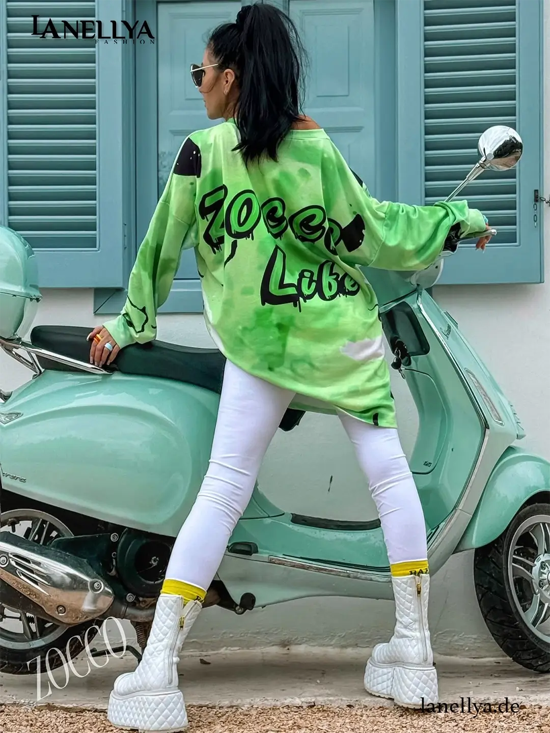 Zocco Oversize Sweatshirt Damen Freizeit Streetwear Outfit